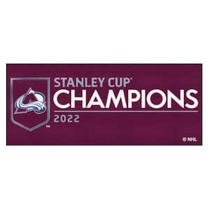 Colorado Avalanche Maroon 2 ft. x 6 ft. 2022 Stanley Cup Championship Rink Runner Rug