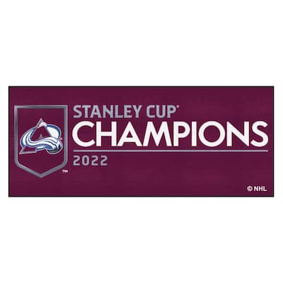 2001 Colorado Avalanche Stanley Cup Champions Liquid Blue NHL T