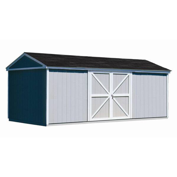 Handy Home Products Somerset 10 ft. x 18 ft. Wood Storage Building Kit