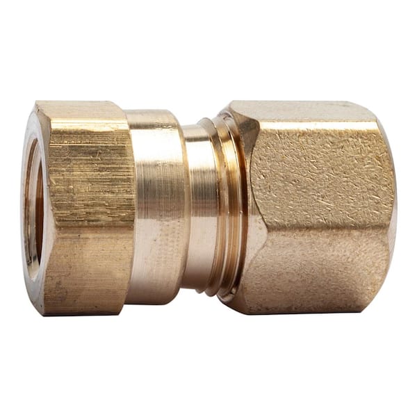 LTWFITTING 1/2 in. O.D. Comp x 1/4 in. FIP Brass Compression Adapter Fitting (5-Pack)