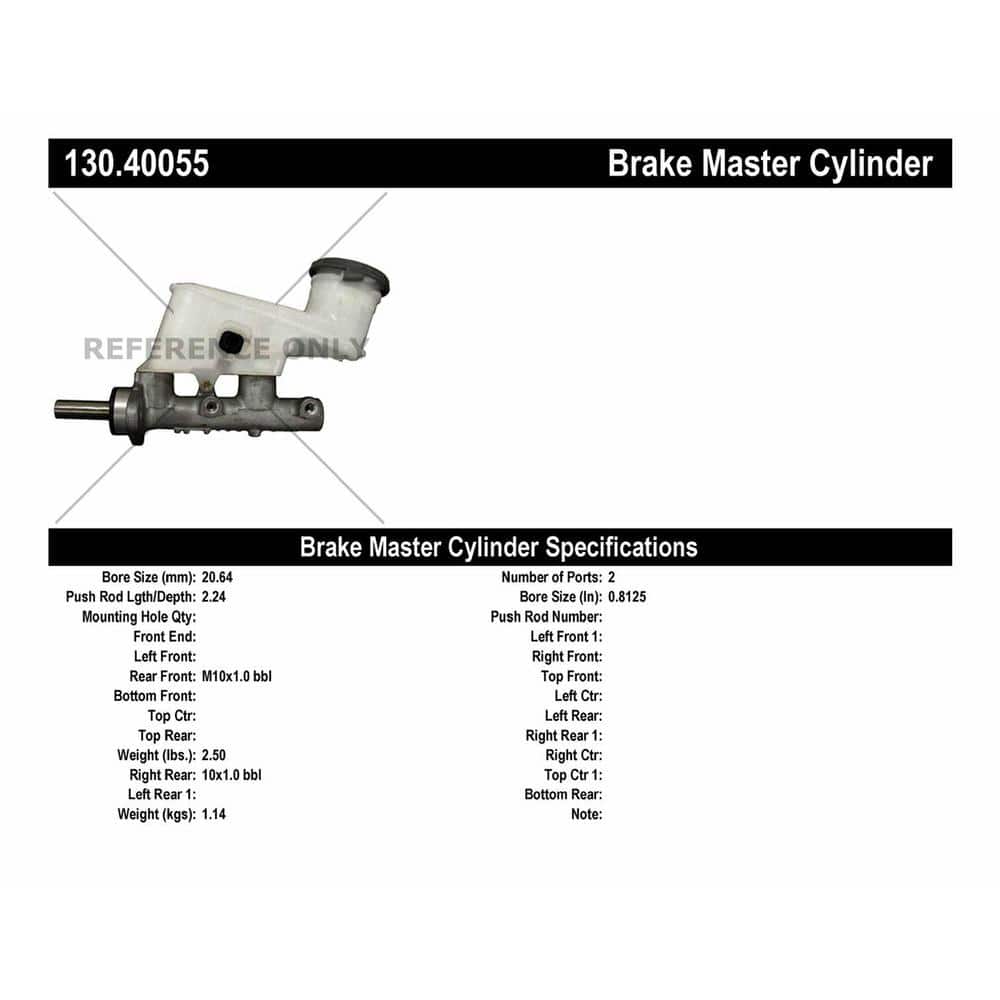 Centric 130.40055 - Premium Brake Master Cylinder