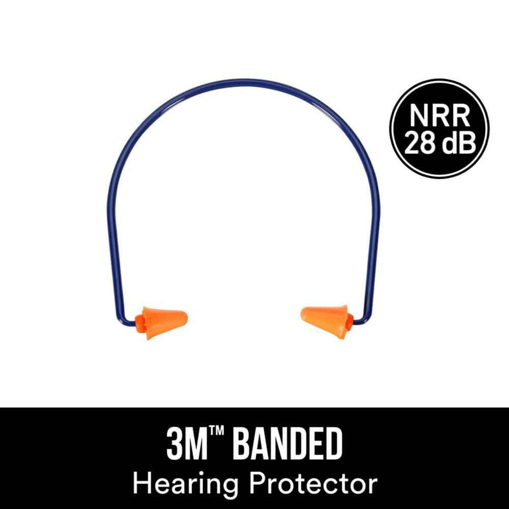 3M Banded Style Hearing Protector 90537-6DC The Home Depot