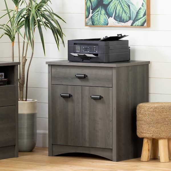 South Shore Gascony Gray Maple Storage Cabinet