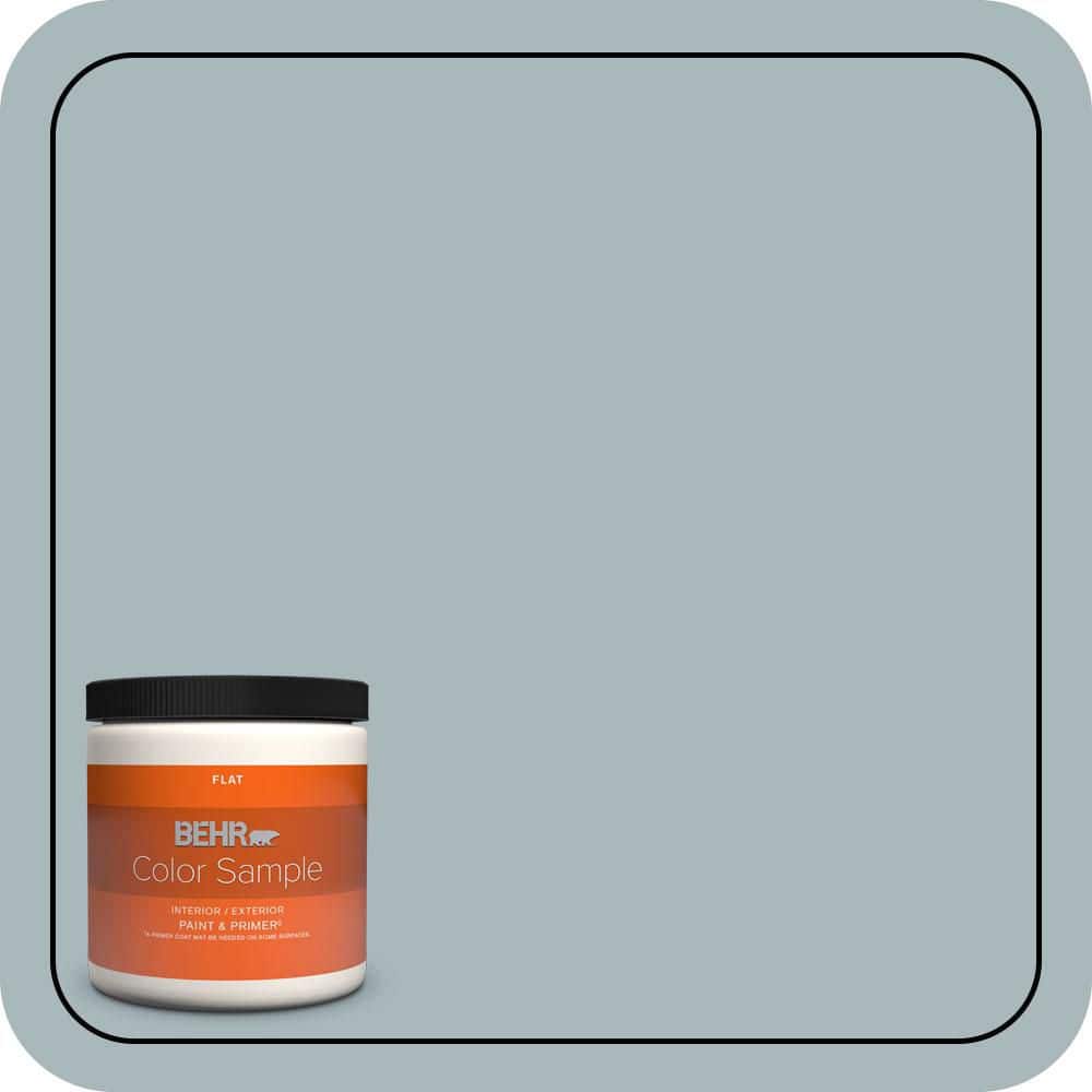 8 oz. #N470-3 Half Sea Fog Flat Interior/Exterior Paint & Primer Color Sample price history on PriceWatchPro