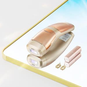 3-in-1 Hair Removal IPL Permanent Auto/Manual Modes 5-Levels Electric Razor with Sapphire Ice Cool System for Body Face