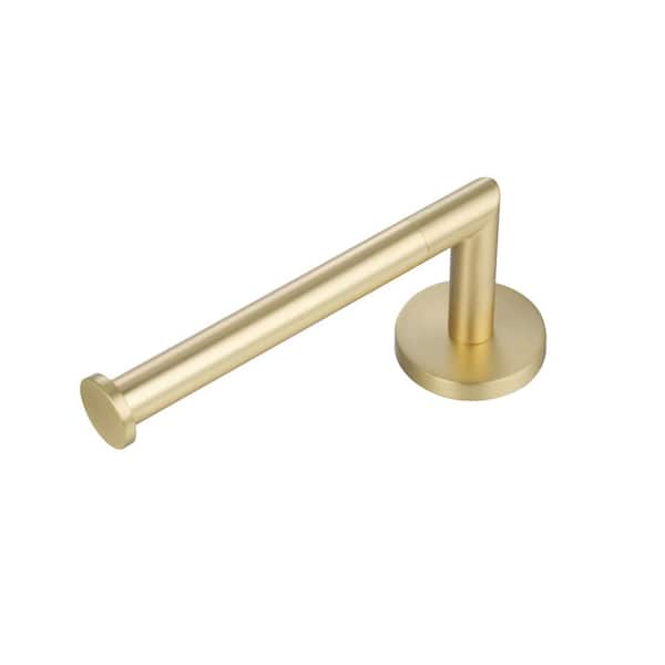 Arcadia 6.8 in. Wall Mounted Toilet Paper Holder Satin Brass