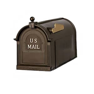 Ambrose Bronze Post Mount Mailbox