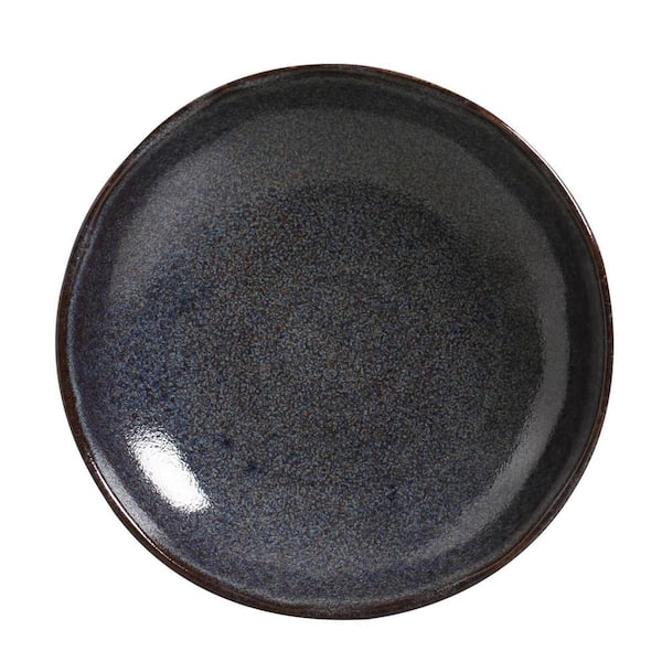 PORTO BRASIL 35.66 fl. oz. Titanium Dark Blue Stoneware Pasta Bowl (Set of 6)