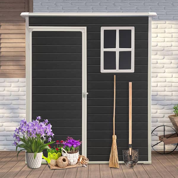 5 ft. x 3 ft. Resin Shed with Window (15 sq. ft. )