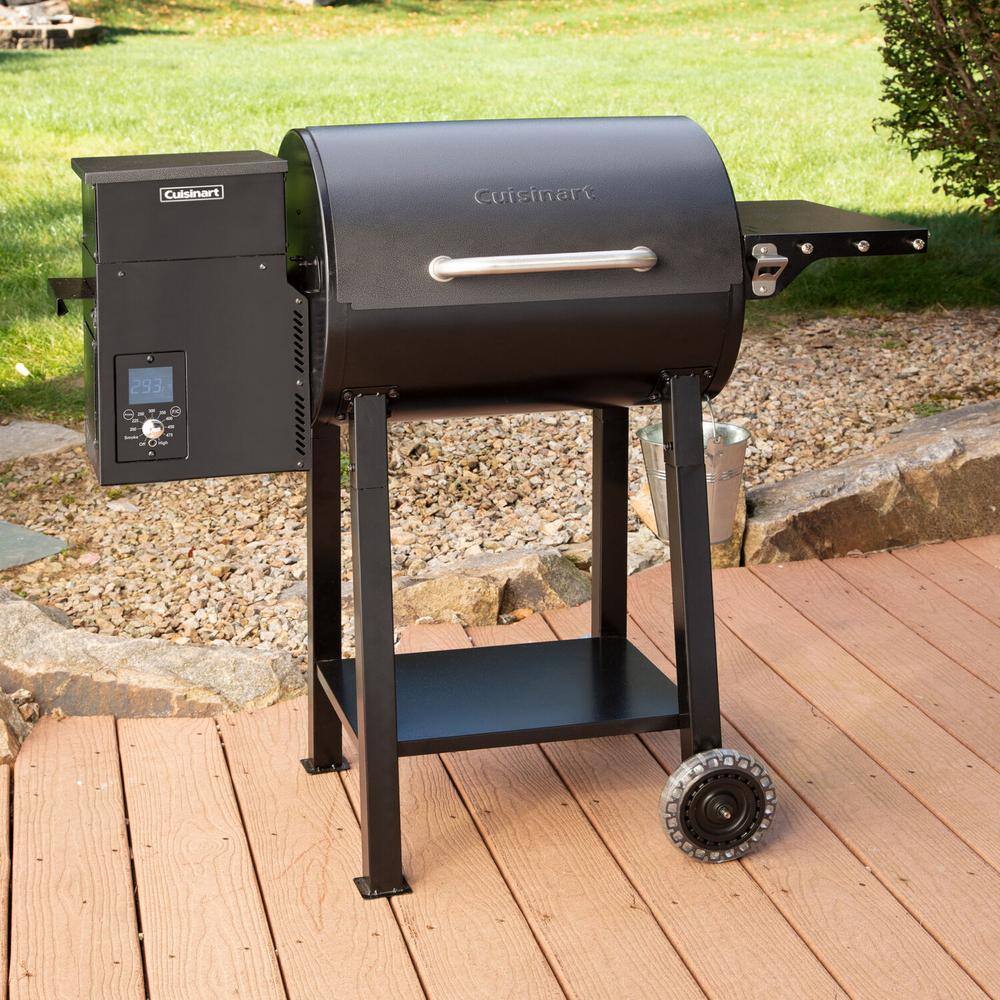 Cuisinart Black Steel 465 sq. in. Wood Pellet Grill and Smoker