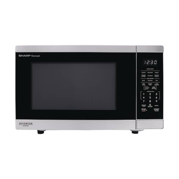 20.4 in 1.4 Cu Ft Electric Countertop Microwave in Stainless Steel