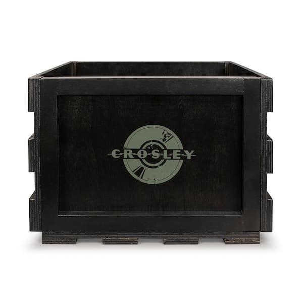 Crosley Record Storage Crate in Black