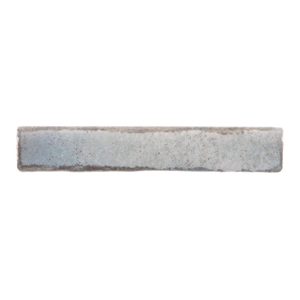 Bordeaux Maison Royale 1 in. x 6 in. Glossy Glazed Ceramic Wall Bullnose Ti