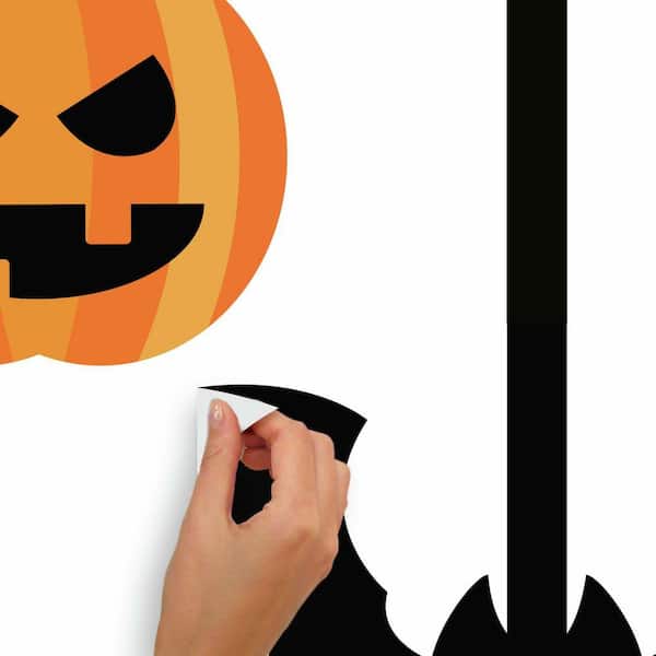 Halloween: Trick or Treat Mural - Removable Wall Adhesive Wall Decal Giant 48W x 39H