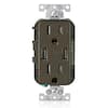 Leviton Decora 15 Amp Combination Duplex Outlet And USB Charger, Brown ...