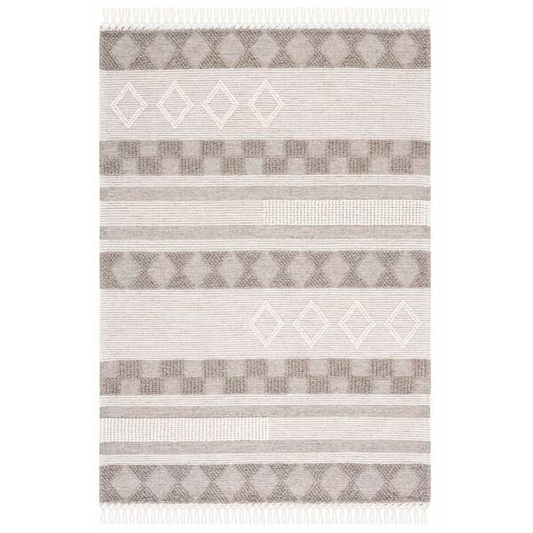 Vermont 5 ft. x 8 ft. Ivory/Brown Tribal VRM253T Area Rug