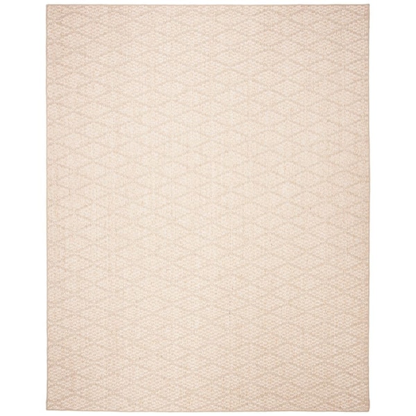 Palm Beach 9 ft. x 12 ft. Beige Diamond Knit Area Rug