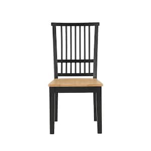 Magnolia Ebony and Black Wood Side Chair Set of 2