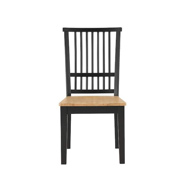 Steve Silver Magnolia Ebony and Black Wood Side Chair Set of 2
