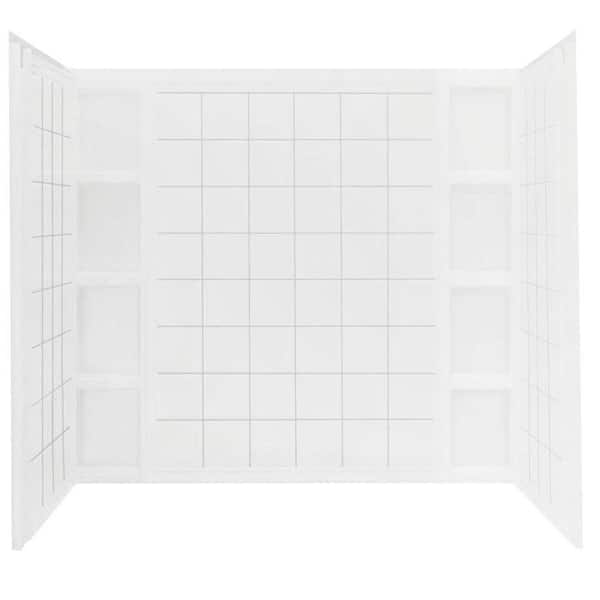 Stud Tile Tub And Shower Wall Set, 54 Tub Surround Home Depot
