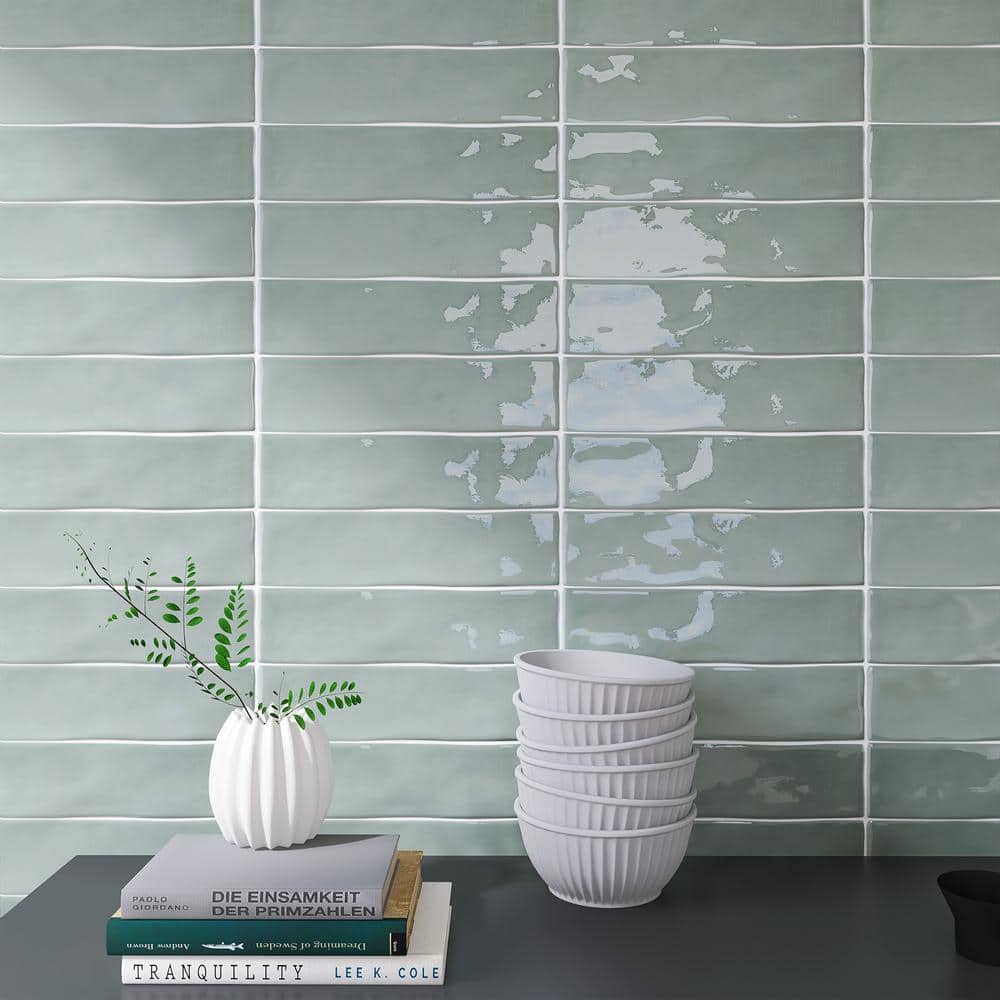 Jade Green 3x12 Ceramic Subway Wall Tile