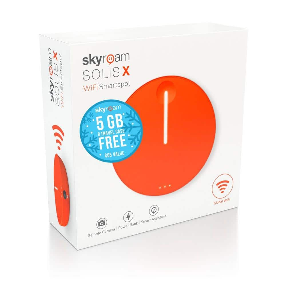 Skyroam Solis X Wi-Fi Smartspot Mobile Hotspot Adapter, Power Bank ...