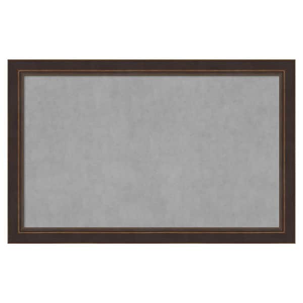 Amanti Art Lara Bronze 44 in. x 28 in. Framed Magnetic Board
