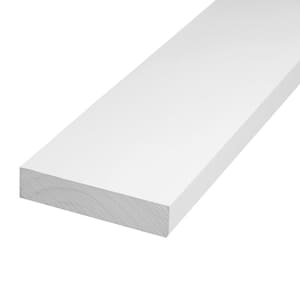 1 in. x 4 in. x 8 ft. Primed Finger-Joint Pine Trim Board (Actual Size: 0.719 in. x 3.5 in. x 96 in.) (6-Piece Per Box)