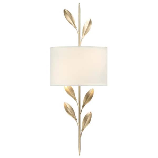 Broche 2-Light Antique Gold Sconce