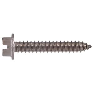 #8 1 in. Slotted Hex-Head Sheet Metal Screws (20-Pack)