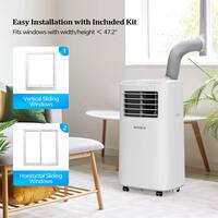 5100 BTU (DOE) WIFI Portable Air Conditioner Cools 200 Sq. Ft. with Dehumidifier and Remote in White