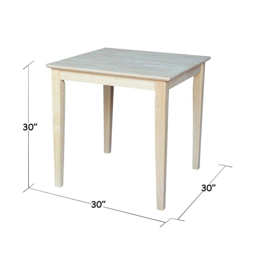 Elegant Solid Wood Extendable Square Dining Table in Natural Finish