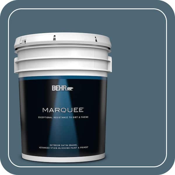 BEHR MARQUEE 5 gal. #S470-6 Shipwreck Satin Enamel Exterior Paint & Primer