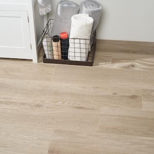 Basswood Almond 7.87 in. x 47.24 in. Matte Porcelain Floor and Wall Tile (15.49 Sq. Ft. / Case)
