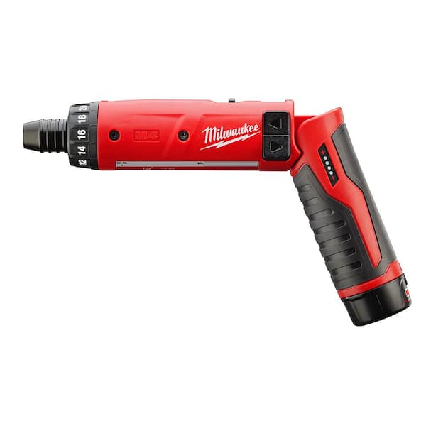 Hex Screwdriver 1-Battery Kit Details about    M4 4-Volt Lithium-Ion Cordless 1/4 in 