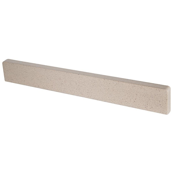 WoodCrafters 17 in. W Cultured Marble Vanity Sidesplash in Cappuccino