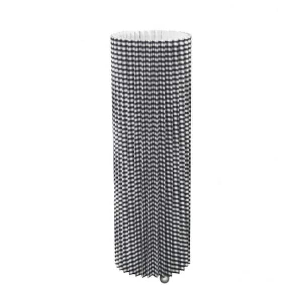HomeRoots 16.5 in. Black Standard Light Bulb Bedside Table Lamp