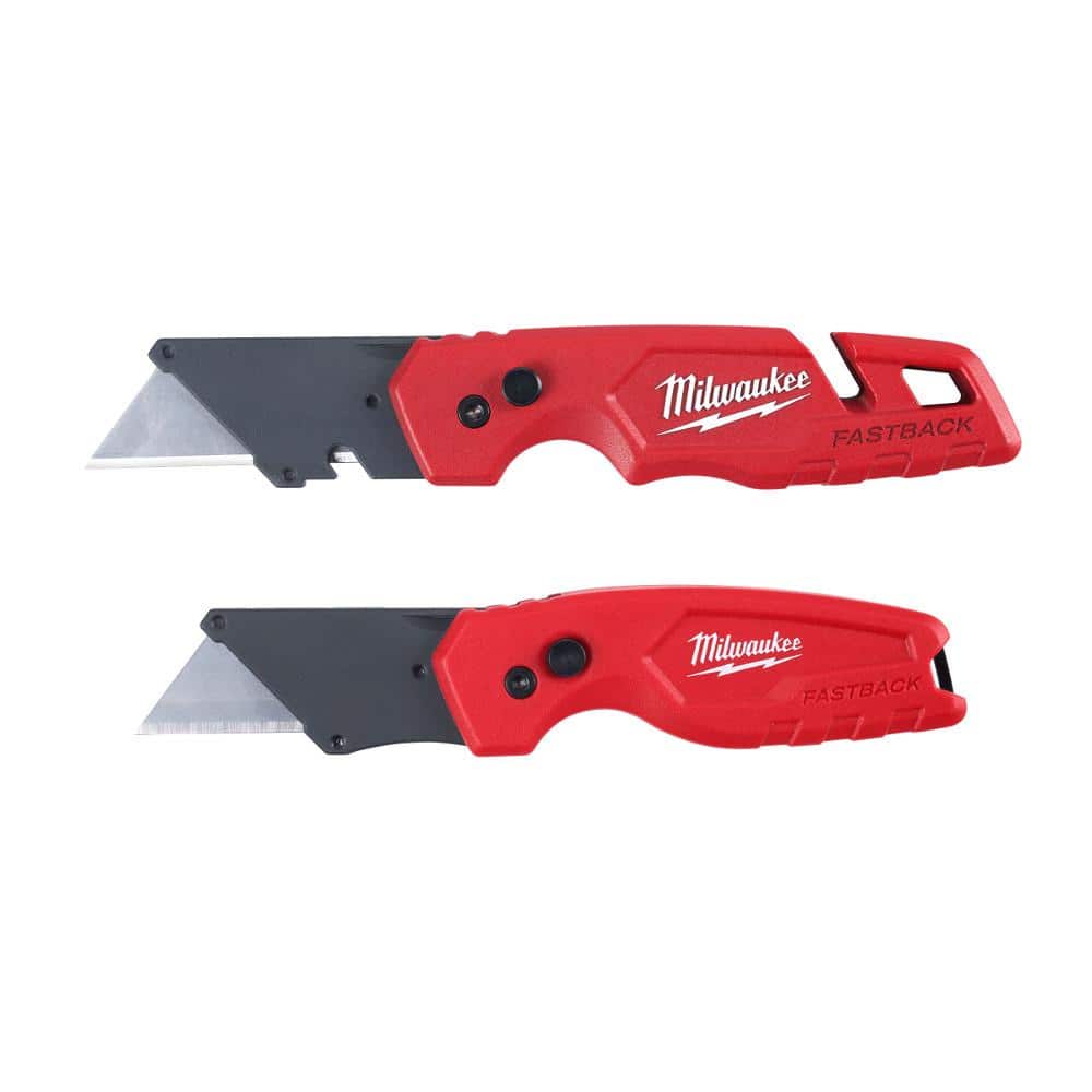 FASTBACK™ Folding Utility Knife w/Blade Storage