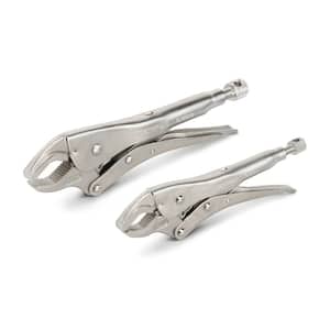 7 in. to 10 in. Indexing Round Jaw Locking Pliers Set (2-Piece)