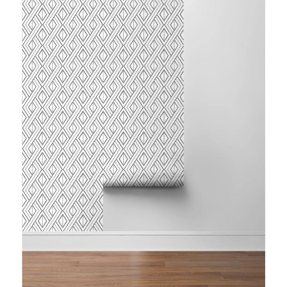 Alloy Gray Vinyl Peel and Stick Geometric Wallpaper Roll