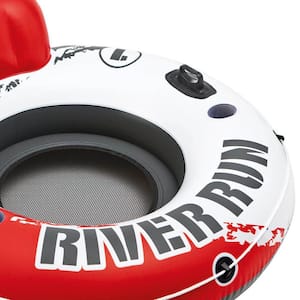 River Run 53 in. Red 1 Inflatable Floating Water Pool Tube Lake Raft (4-Pack)