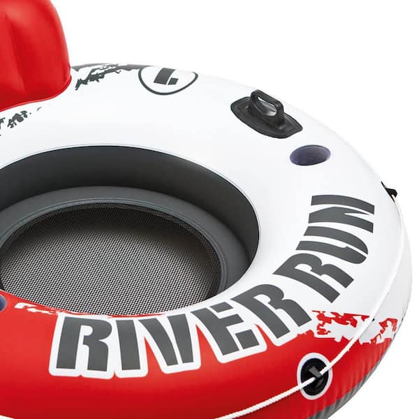 River Run 53 in. Red 1 Inflatable Floating Water Pool Tube Lake Raft (4-Pack)