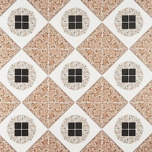 Grain Deco Terracotta 7.87 in. x 7.87 in. Matte Porcelain Floor and Wall Tile (12.48 sq. ft./Case)