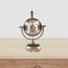 HomeRoots Dahlia Abstract Brass Table Clock 365076 - The Home Depot