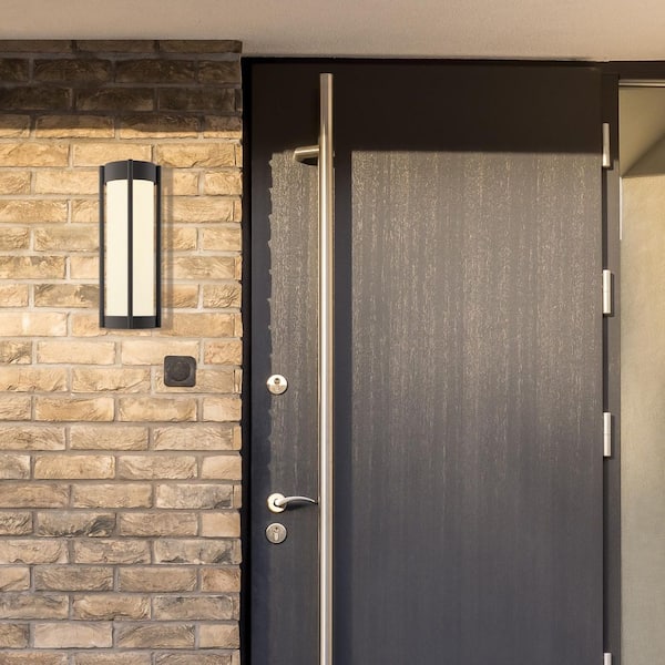 Designers Fountain Cedar Lane 18 in. Matte Black Smart Outdoor