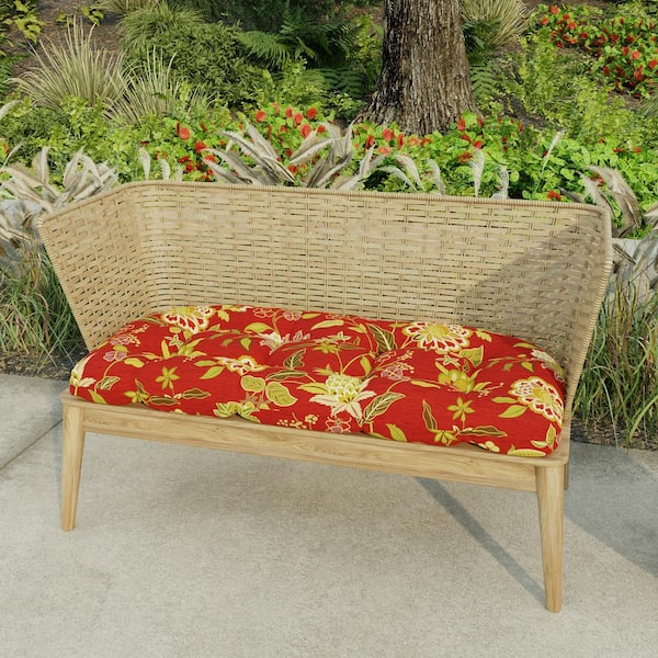 Outdoor dining bench online cushion