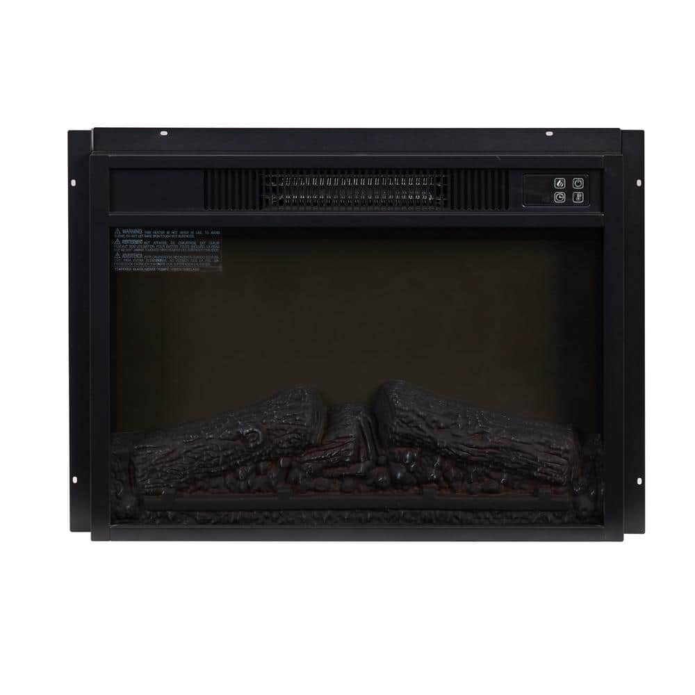 23 in. Electric Fireplace Insert With Built-In Overheating Protection and 3