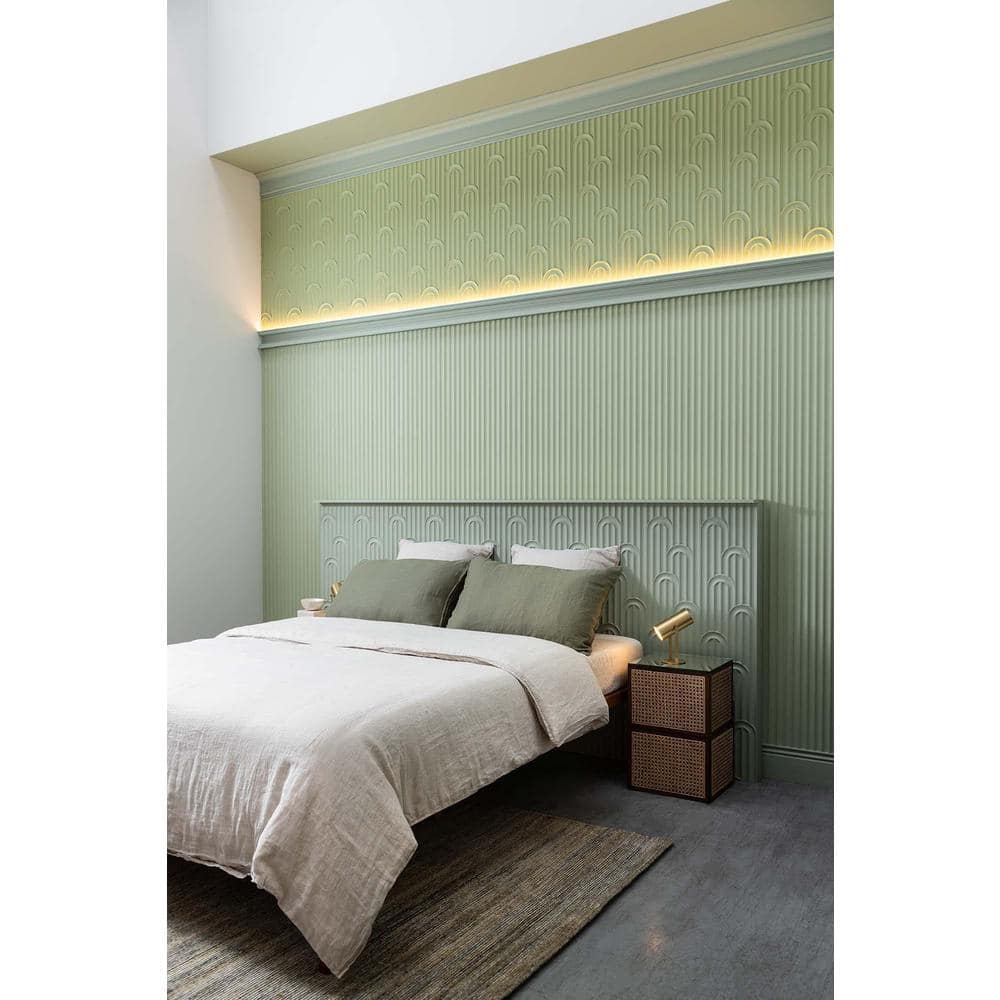 Primed White Polystyrene Panel Moulding 78.75" Length