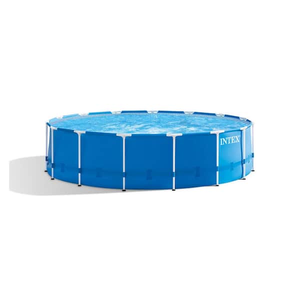15 ft. Round 48 in. Deep Above Ground Pool Set