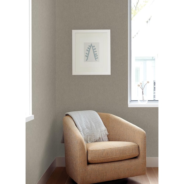 Elbert Beige Zig Zag Vinyl Non-pasted Textured Wallpaper